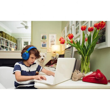 JBL JR 460NC Auriculares Supraaurales Inalámbricos para Niños con Cancelación del Ruido Blancos