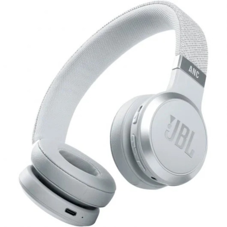 JBL Live 460NC Auriculares Plegables Inalámbricos/con Cable Blancos