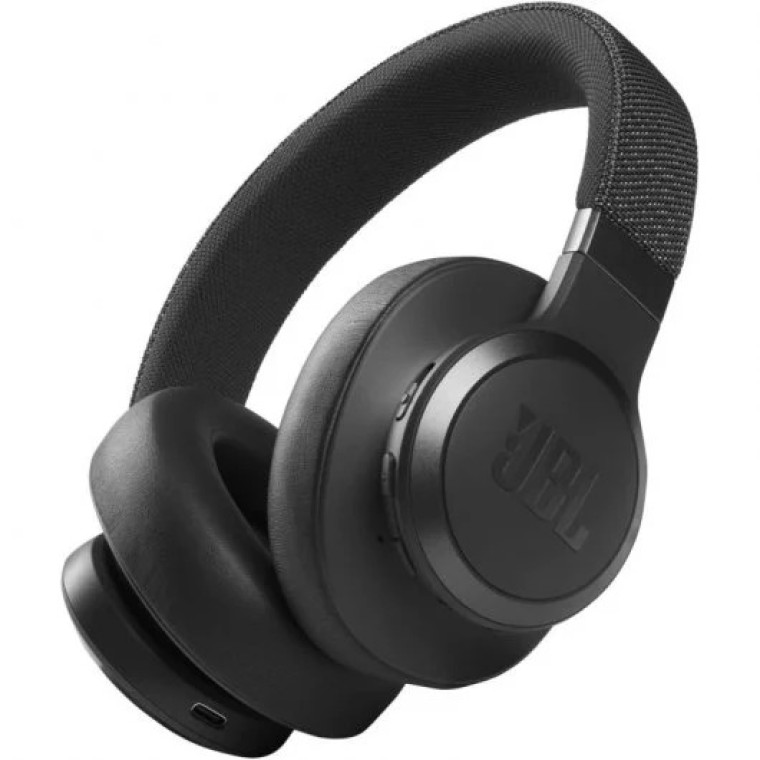 JBL Live 660NC Auriculares Inalámbricos con Cancelación Adaptativa de Ruido Negros