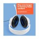 JBL Quantum 100P Auriculares Gaming para Consolas Blanco/Azul