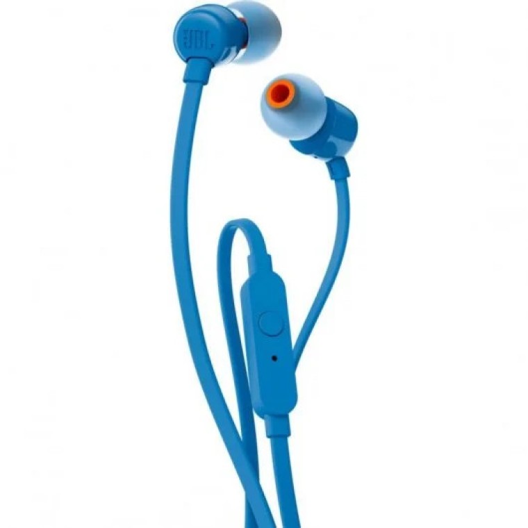 JBL T110 Auriculares con Micrófono Azules