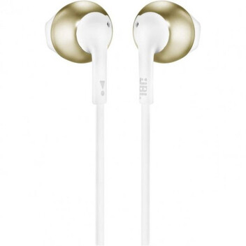 JBL Tune 205 Auriculares con Micrófono Oro/Blanco