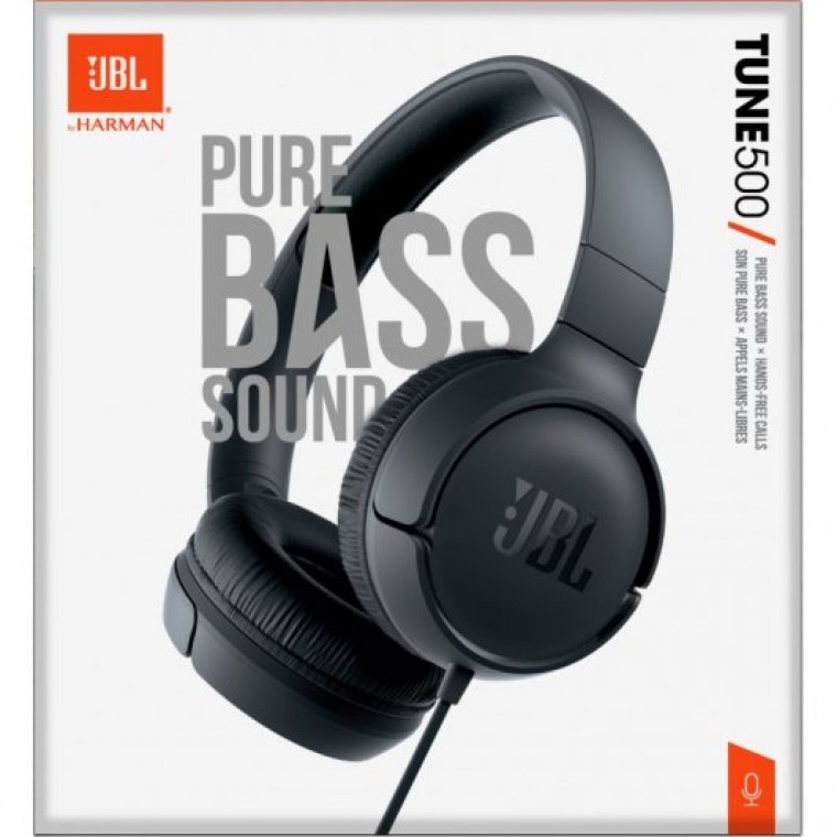 JBL Tune 500 Auriculares con Micrófono Negro