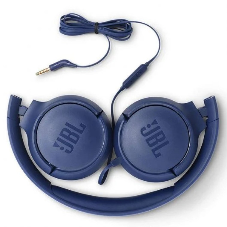 JBL Tune 500 Auriculares con Micrófono Azul