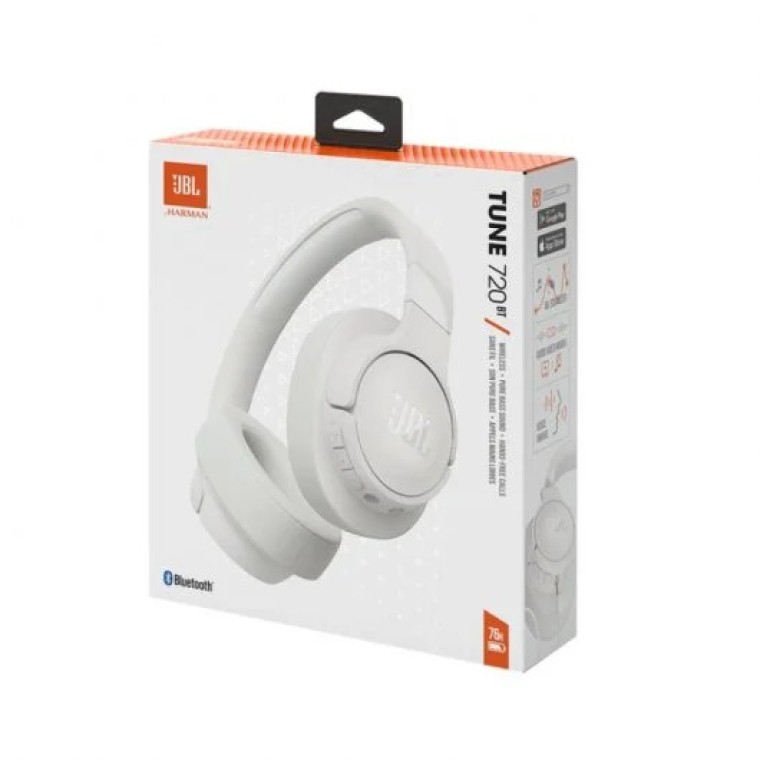 JBL Tune 720BT Auriculares Inalámbricos Bluetooth Plegables Blancos