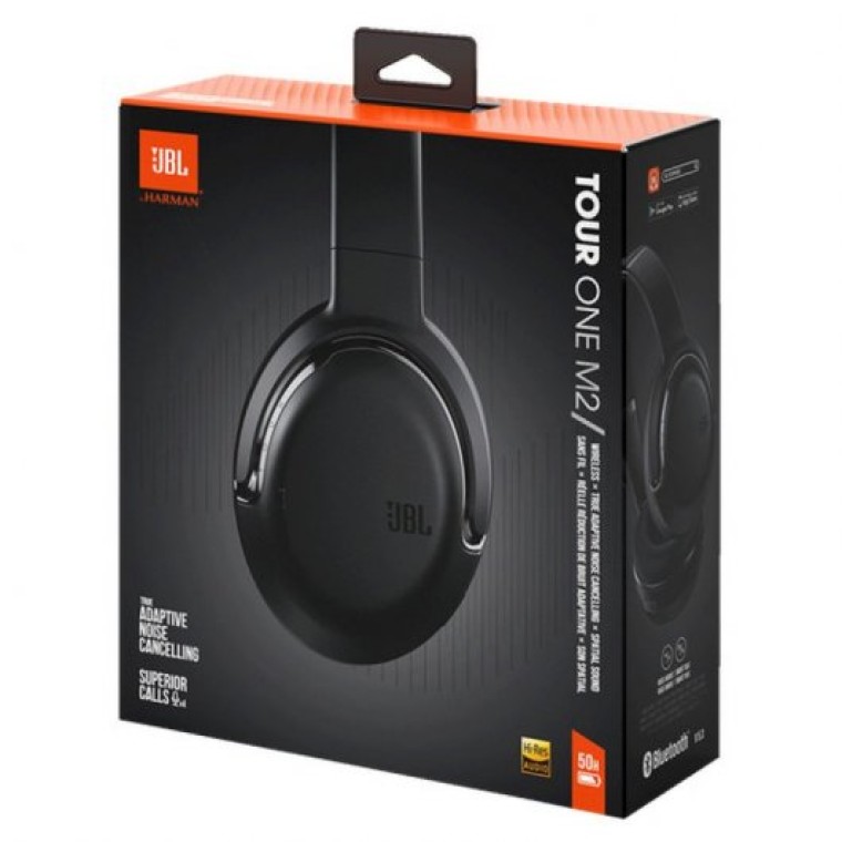 JBL Tour One M2 Auriculares Inalámbricos con Tecnología True Adaptive ANC Negros