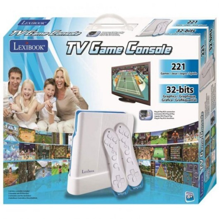 Lexibook Consola TV Motion 221 Juegos con 2 Mandos Inalámbricos