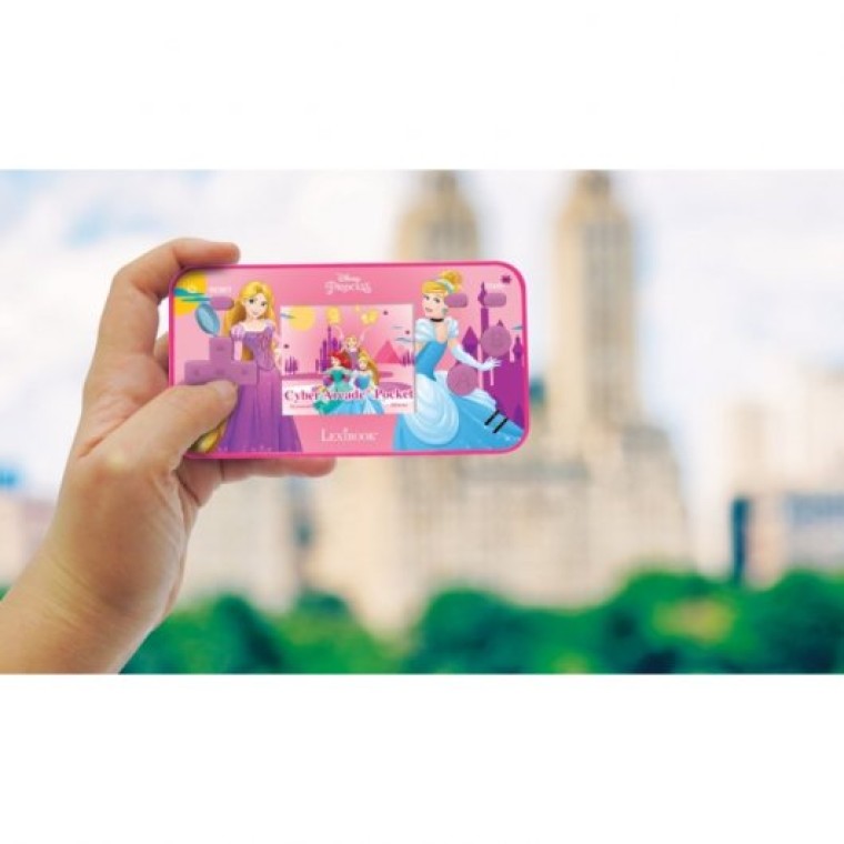 Lexibook Disney Princess Cyber Arcade Pocket Consola de Bolsillo Pantalla 150 Juegos 1.8''