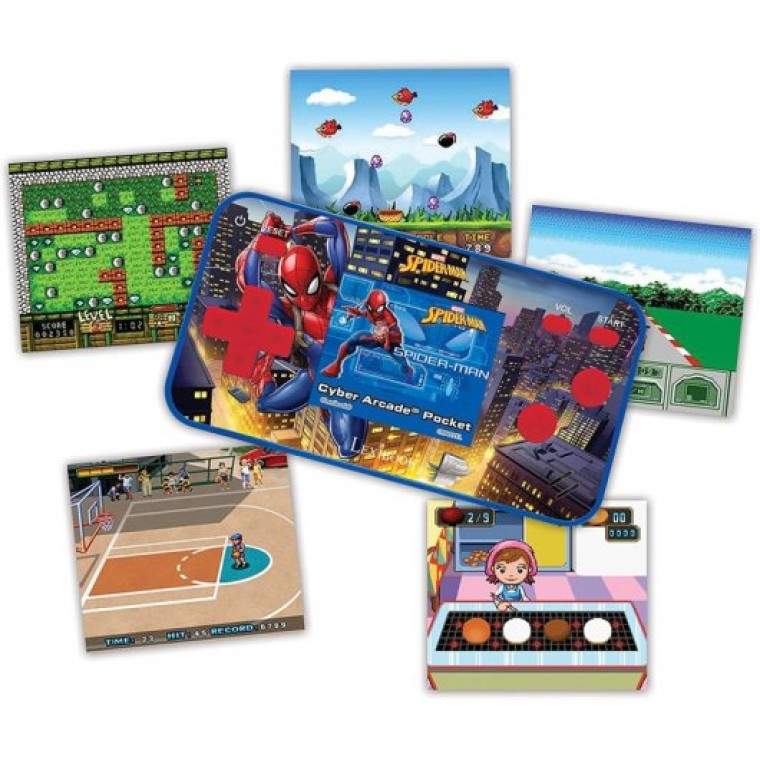 Lexibook Spiderman Cyber Arcade Pocket Consola de Bolsillo 150 Juegos 1.8''