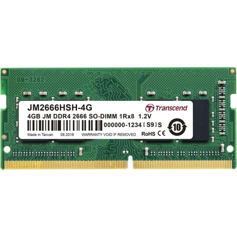 Transcend JetRam DDR4 SO-DIMM 2666MHz 4GB CL19