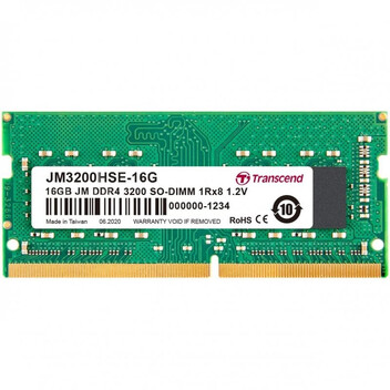 Transcend JetRam SO-DIMM DDR4 3200MHz 16GB CL22 Transcend JetRam SO-DIMM DDR4 3200MHz 16GB CL22