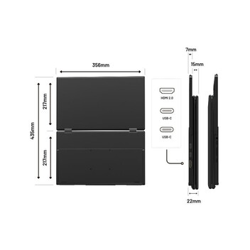 Japannext Jn-dmd-ips156f Doble Monitor 2 X 15,6" Ips Full Hd