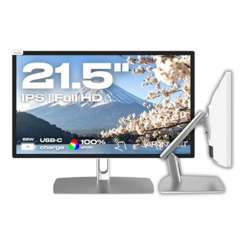 Monitor JAPANNEXT 21.5" FullHD 60Hz IPS Táctil HDR USB-C 65W FreeSync G-Sync Blanco Monitor JAPANNEXT 21.5" FullHD 60Hz IPS Táctil HDR USB-C 65W FreeSync G-Sync Blanco