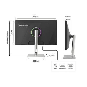 Monitor JAPANNEXT JN-IPS245G320F-HSP 24" IPS FullHD 320Hz 1ms Altura Ajustable FreeSync Monitor JAPANNEXT JN-IPS245G320F-HSP 24" IPS FullHD 320Hz 1ms Altura Ajustable FreeSync