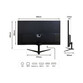 Monitor JAPANNEXT JN-IPS27WQHDR-C65W 27" LED IPS QHD 75Hz FreeSync USB-C