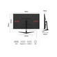 Monitor JAPANNEXT JN-IPS3150WQHDR165 31.5" LED IPS QHD 165Hz FreeSync