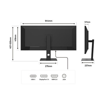 Japannext Jn-ips401uwqhd144-c90w Monitor Gaming 40" Ips Uwqhd 144hz 1ms