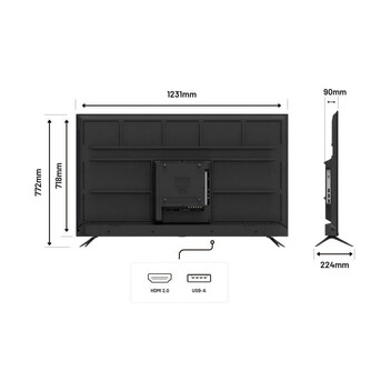 Monitor JAPANNEXT JN-IPS5503TUHDR 55" IPS UltraHD 4K HDR10 Altavoces FreeSync