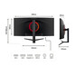 Monitor JAPANNEXT JN-IPSC34UWQHDR-C65W-H 34" LED IPS UltraWide QHD FreeSync Curva USB-C