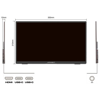 Monitor JAPANNEXT JN-MD-i156FHDR-T 15.6" LED IPS FullHD FreeSync Táctil
