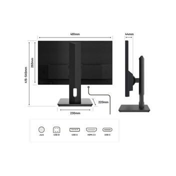Monitor JAPANNEXT JN-i215FLFHSP-C65W 21.5" LED IPS FullHD 75Hz FreeSync USB-C
