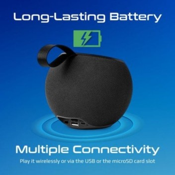 Promate Juggler Altavoz Portátil Inalámbrico 360º USB/TF con Luces LED 5W Negro Promate Juggler Altavoz Portátil Inalámbrico 360º USB/TF con Luces LED 5W Negro