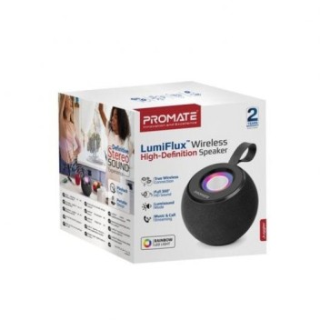 Promate Juggler Altavoz Portátil Inalámbrico 360º USB/TF con Luces LED 5W Negro Promate Juggler Altavoz Portátil Inalámbrico 360º USB/TF con Luces LED 5W Negro