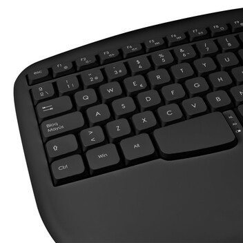 Phoenix K201 Teclado Inalámbrico Ergonómico Negro Phoenix K201 Teclado Inalámbrico Ergonómico Negro