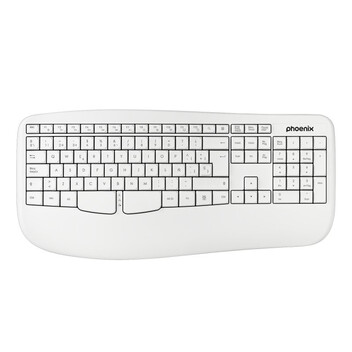 Phoenix K201 Teclado Inalámbrico Ergonómico Blanco Phoenix K201 Teclado Inalámbrico Ergonómico Blanco