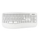 Phoenix K201 Teclado Inalámbrico Ergonómico Blanco