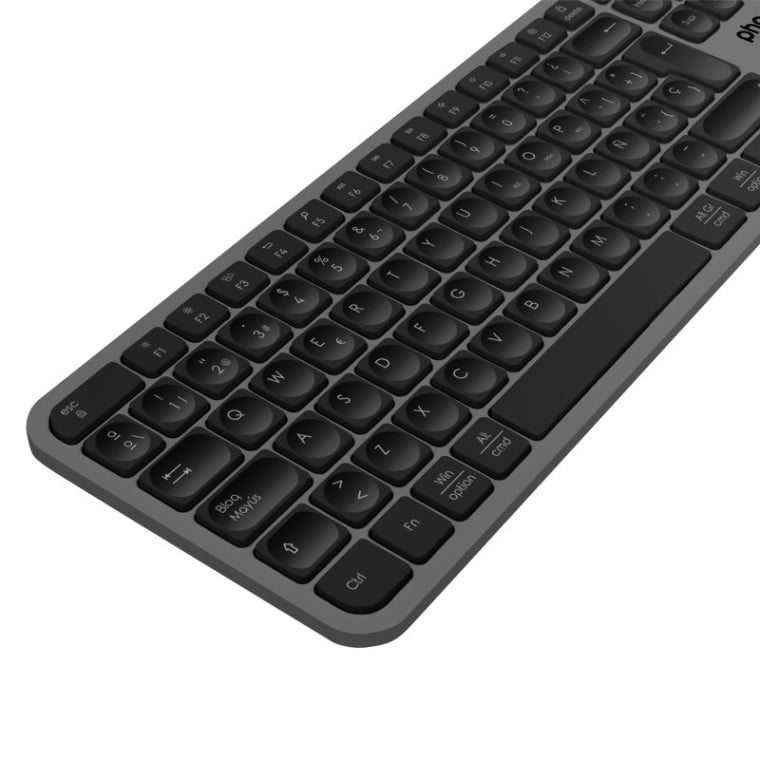 Phoenix K300 Teclado Inalámbrico Multidispositivo Gris