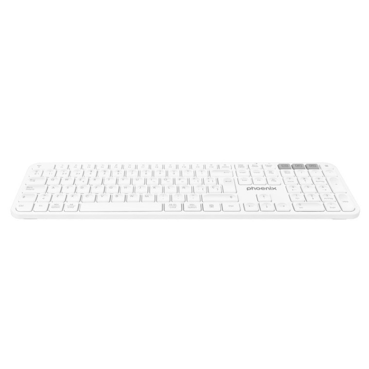 Phoenix K300 Teclado Inalámbrico Multidispositivo Blanco