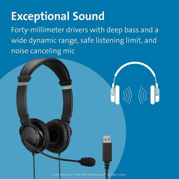 Kensington K33065WW Auriculares USB Negros Kensington K33065WW Auriculares USB Negros