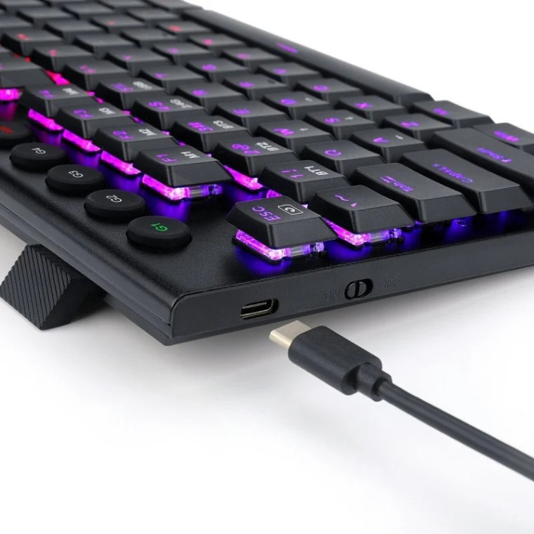 Redragon K621 Horus TKL Teclado Mecánico Inalámbrico Gaming RGB Switch Rojo