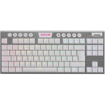 Redragon Horus K621W Teclado Inalámbrico Mecánico TKL Gaming RGB Switch Rojo Blanco Redragon Horus K621W Teclado Inalámbrico Mecánico TKL Gaming RGB Switch Rojo Blanco