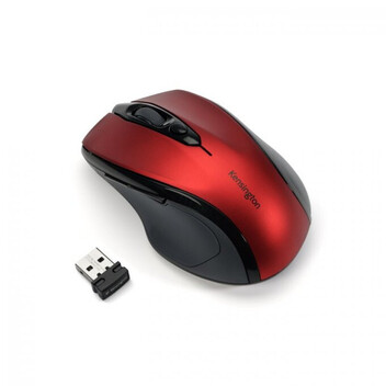 Kensington Pro Fit Ratón Óptico Inalámbrico Mediano 1600DPI Rojo Kensington Pro Fit Ratón Óptico Inalámbrico Mediano 1600DPI Rojo