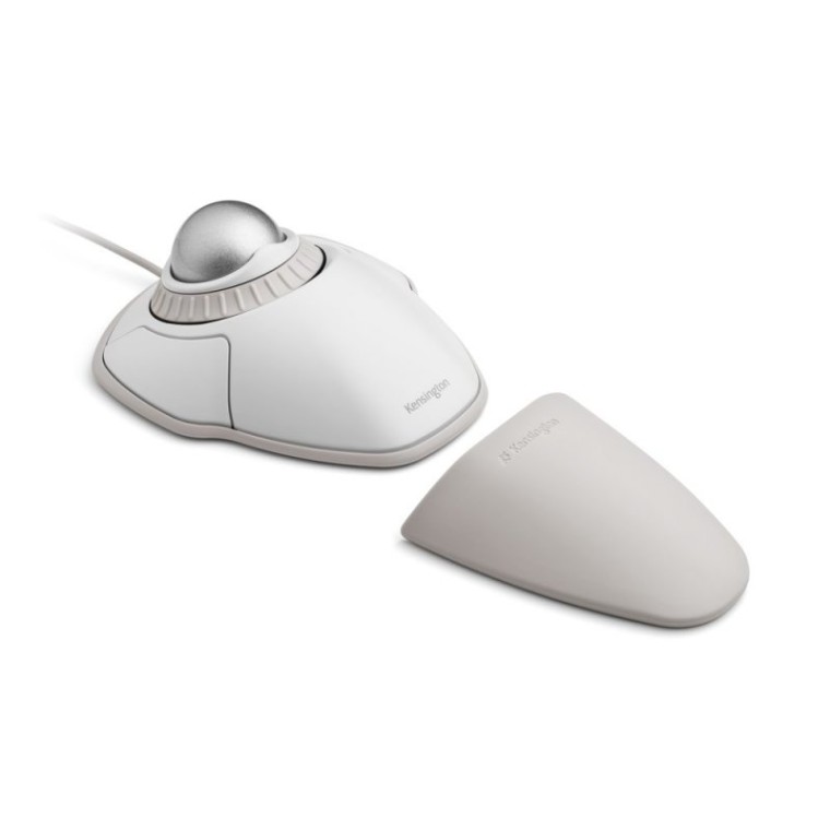 Kensington Trackball Orbit con Anillo de Desplazamiento Blanco