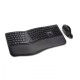 Kensington Pro Fit Ergo Conjunto de Ratón y Teclado Inalámbricos Negro