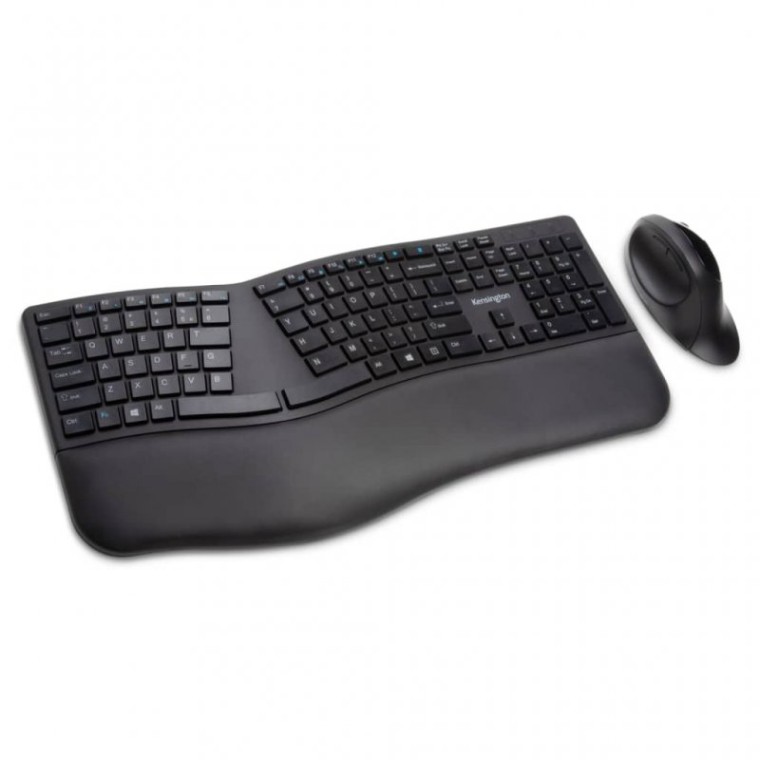 Kensington Pro Fit Ergo Pack Teclado + Ratón Inalámbricos Negro