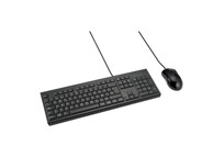 Teclado Kensington KM100 EQ QWERTY Español USB Membrana Resistente a derrames Negro con Ratón inclui