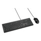 Teclado Kensington KM100 EQ QWERTY Español USB Membrana Resistente a derrames Negro con Ratón inclui