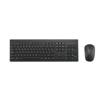 Teclado y Ratón Inalámbricos Kensington KM150 EQ Negro 63% Plástico Reciclado ISO Español