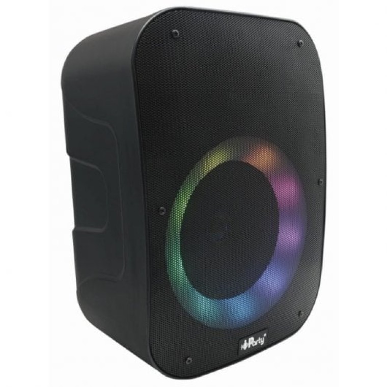 Lexibook iParty Altavoz Portátil Bluetooth con Efectos de Luz y Micrófono Negro