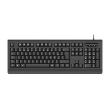 Teclado Conceptronic KAYNE01ES Completo 100% QWERTY Español USB Lector Tarjetas Negro