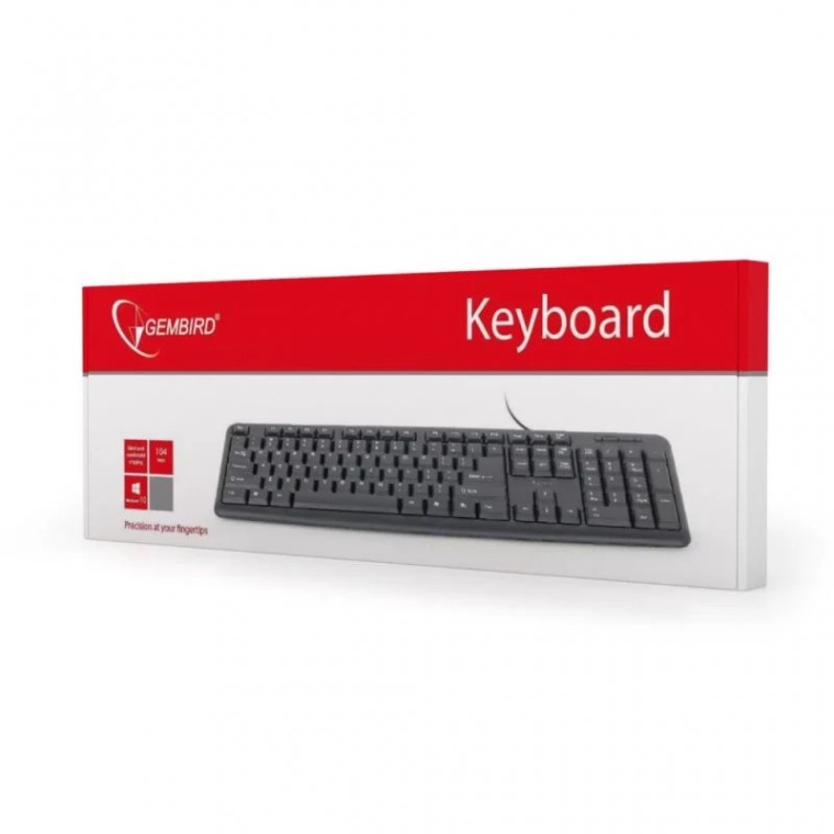 Gembird KB-U-103-ES Teclado USB Negro