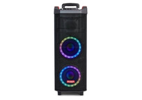 Aiwa KBTUS-608 Altavoz Portátil Bluetooth con Karaoke 600W + 2 Micrófonos
