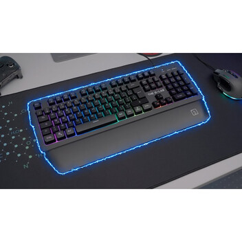 The G-Lab Keyz Palladium teclado USB AZERTY Francés Negro