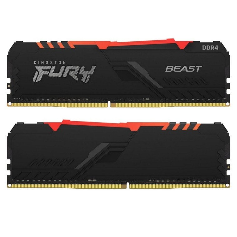 Kingston FURY Beast RGB DDR4 2666 MHz 16GB 2x8GB CL16