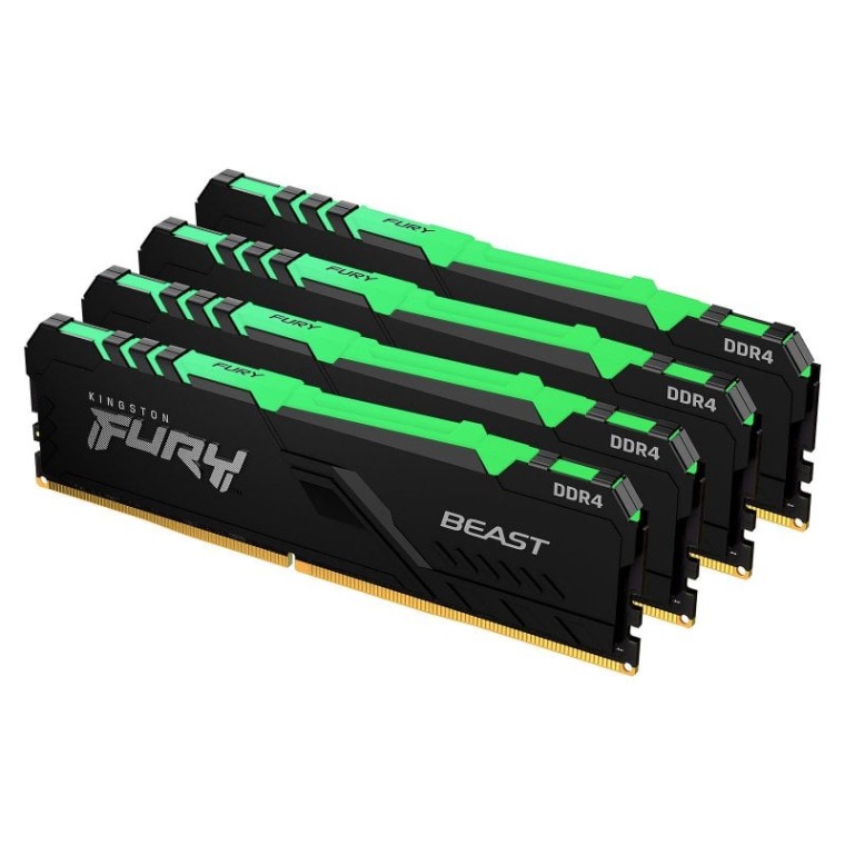 Kingston FURY Beast RGB DDR4 3200 MHz 32GB 4x8GB CL16