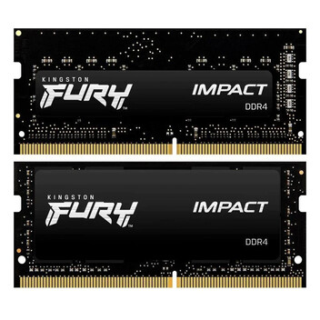 Kingston Fury Impact SO-DIMM DDR4 3200MHz 64GB 2x32GB CL20 Negro Kingston Fury Impact SO-DIMM DDR4 3200MHz 64GB 2x32GB CL20 Negro